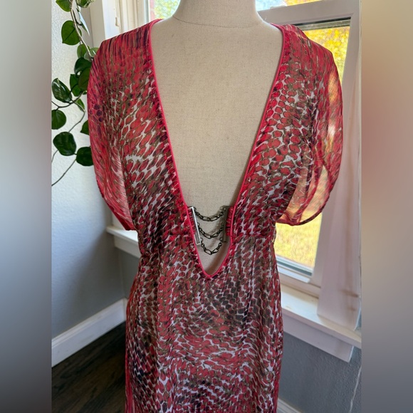 Becca‎ Printed Swim Cover Up Size M/L EUC - Picture 2 of 6